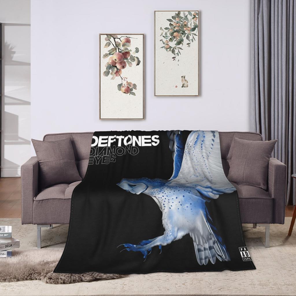 Deftones Металлическая группа Теплое мягкое одеяло Пикник Плюшевый плед Узор Диван Кресло Фланелевая покрывало Покрывало для дивана-кровати