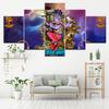 Printed Painting Wall Artwork Poster Modular Modern 5 Panel Thai Idol Canvas Home Decoration Pictures For Living Room Framework No Frame