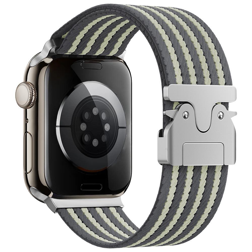 Эластичный ремешок URVOI для Apple Watch Ultra 2 1 Серии 10 9 8 7 6 5 4 SE Плетеный нейлоновый ремешок для iWatch браслет с парашютной пряжкой