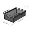 Wire Mesh Storage Basket Organizer Home Decoration Hanging Pullout Drawer for Dining Room Counter Bedroom Under Desk Pantry