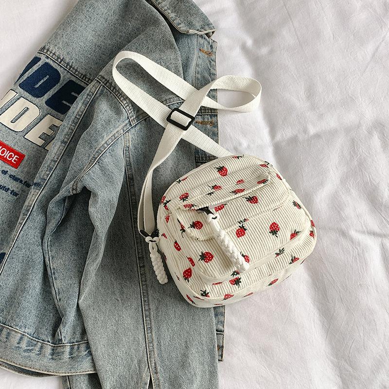 Высококачественная ретро вельветовая наплечная сумка кроссбоди маленькая квадратная сумка 2025 лето новая простая повседневная сумка для мобильного телефона