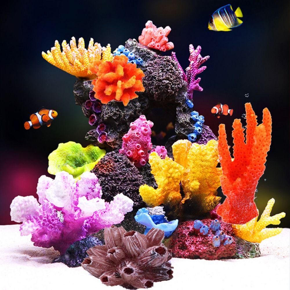 Tank Decor Lifelike Simulation Artificial Aquatic Ornament Coral Reef Sea Coral Aquarium Plants