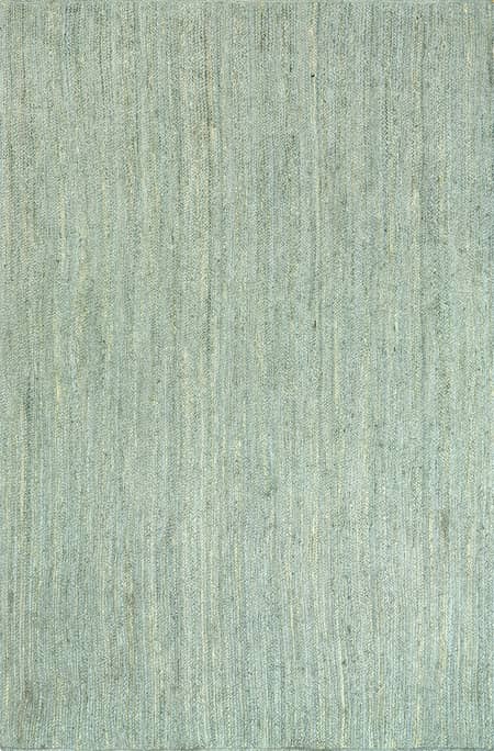 Зеленый джутовый плетеный коврик