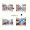 10 шт. Цветные силиконовые стяжки для кабелей DIY Брелок Украшение для сумки Подвеска Ремешок для связки данных Многофункциональный держатель для сумки