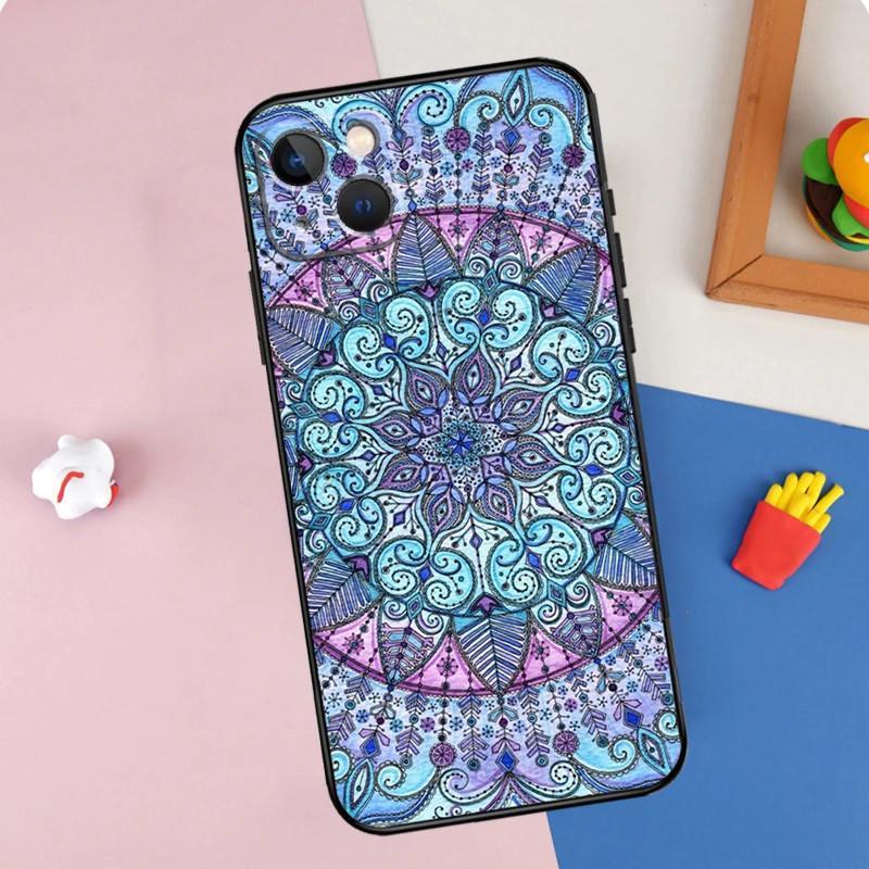 Чехол для мобильного телефона Apple Iphone15Pro Max Mandala, чехол для мобильного телефона Mandala окрашен и защищен от падения Huawei