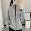 Женские флисовые кардиганы с капюшоном, куртки, теплые спортивные свитера, для активного отдыха, фитнеса, бега, блейзера, осень-зима