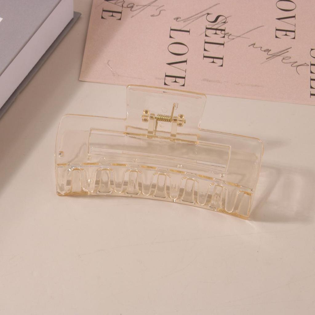 8.5CM x 10.5CM Rectangular Matte PS Hair Clip - Simple Shark Hair Accessory