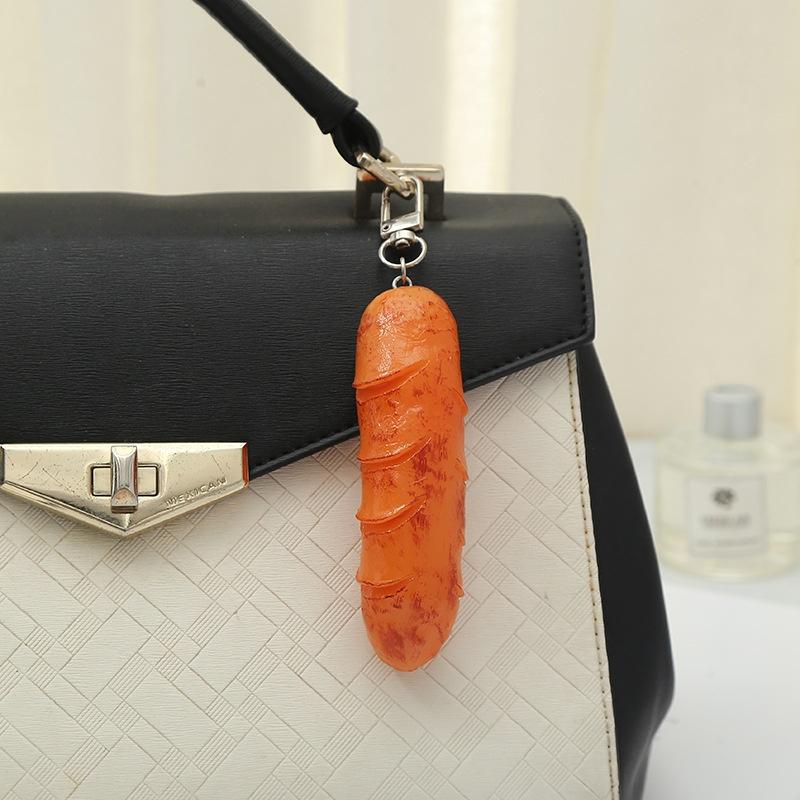 Новый реалистичный 3D брелок для хот-дога, креативная модель еды, реквизит для фотографии