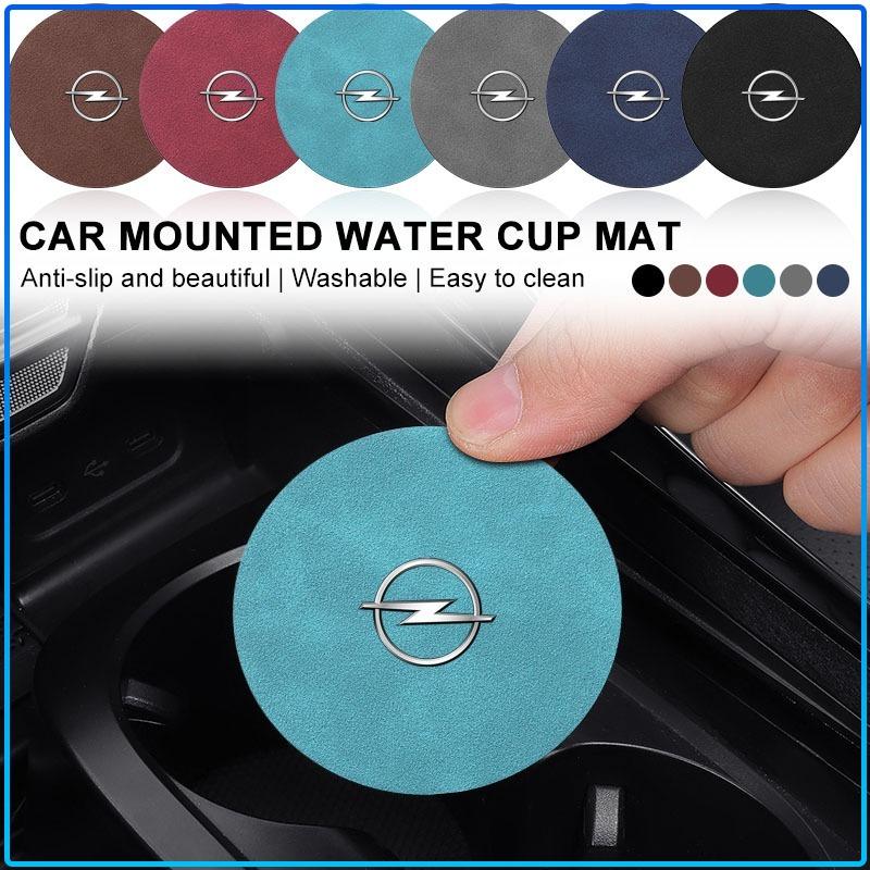 Car Styling Auto Coaster Water Cup Slot Non-Slip Mat Pad For Opel Astra H G Corsa Insignia Astra Antara Meriva Zafira Interior