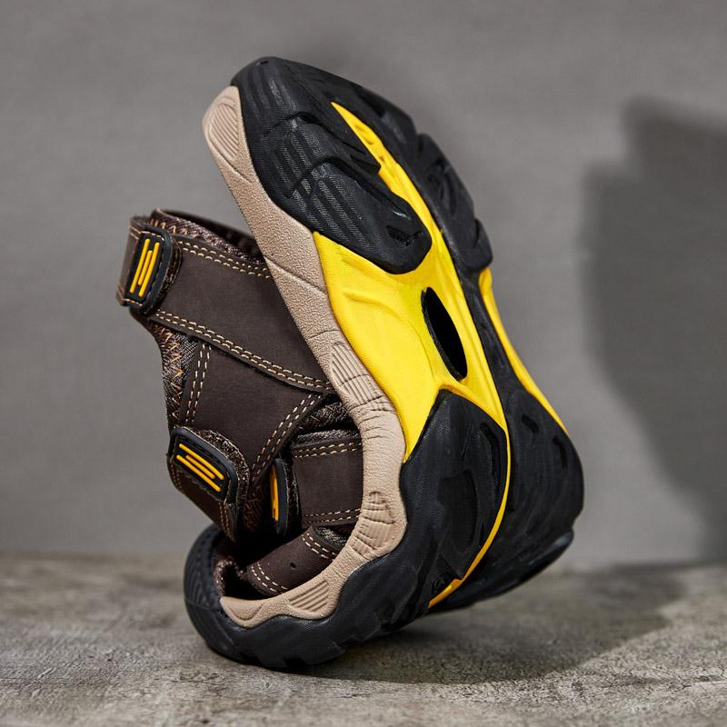 Large Size Genuine Leather Men Sandals Summer Men Beach Sandals Outdoor Sandals For Men