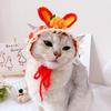 Cartoon Design Knit Cute Cat Hat Halloween Christmas Party Costume Headwear for Puppy Cat Kitten Pet Puppies