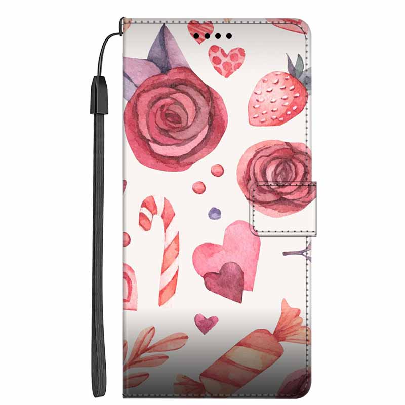 Защитный Роскошный Кожаный Чехол-Книжка на Магните Для Xiaomi Mi 11 Ultra с Рисунком Цветка Ударопрочный Чехол-Обложка Capa