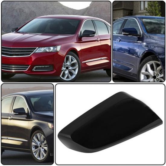 For Chevy Impala 2014~20 Exterior Right Side Wind Mirror Cover Caps Gloss Black