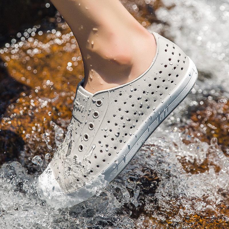 Новые летние модные дышащие сандалии, пляжная обувь, обувь для плавания, дышащая обувь без шнуровки