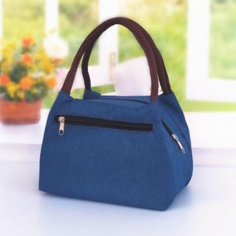 Женская водонепроницаемая сумка из ткани Оксфорд и холщовая сумка-тоут для мамы - Маленькая квадратная сумка с карманом для зонта