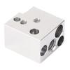 Hot End Heating Block High Temperature Resistant Copper Plated Alloy 3D Printer Hotend Extruder