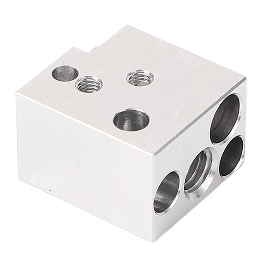 Hot End Heating Block High Temperature Resistant Copper Plated Alloy 3D Printer Hotend Extruder