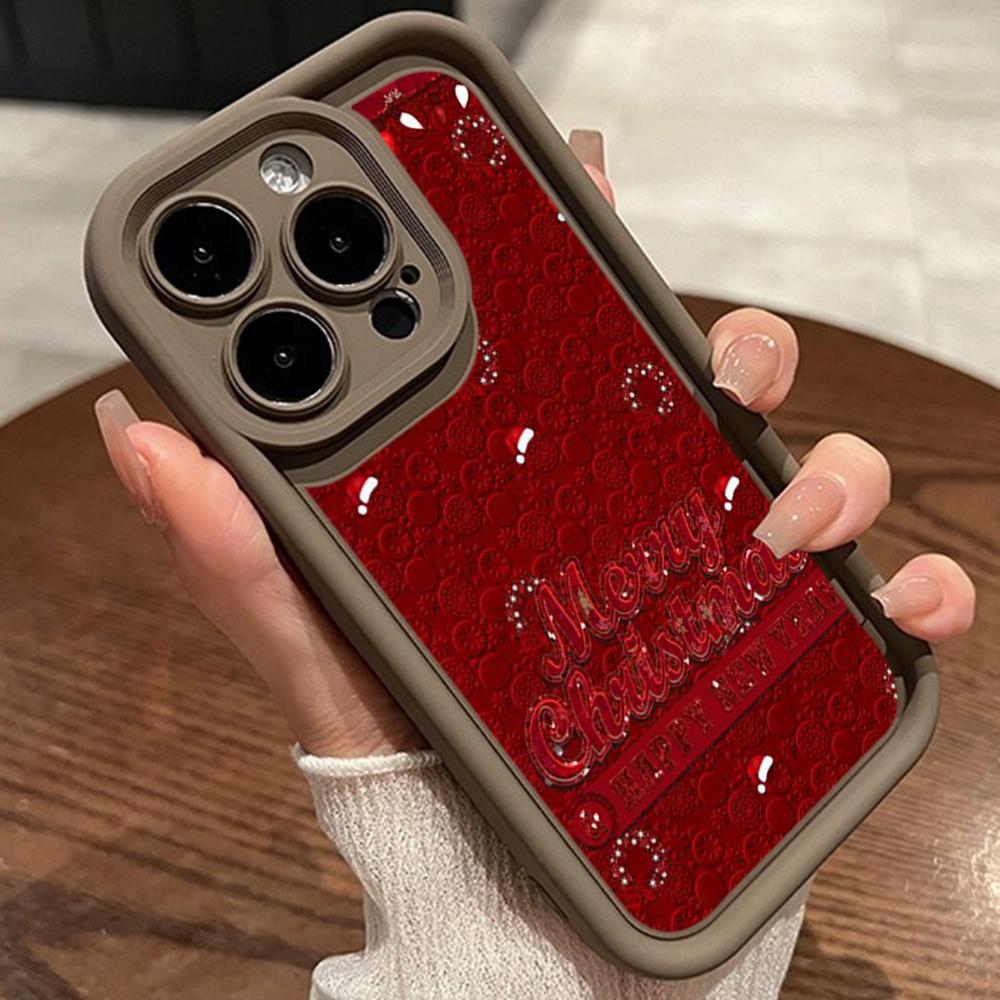 Чехлы для телефонов Ae114 Merry Christmas с изображением рождественской елки для iPhone 16 14 13 11 Pro Max 15 7 8 6s Plus 12 mini XR XS Max Angel Eye Ladder Protective Cover
