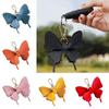 1pc Key Ring Exquisite Butterfly Pendant Creative Keychains Colorful Leather Backpack Decoration Bag Charm