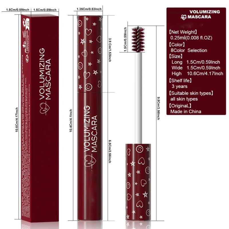 8 цветов тушь для завивки ресниц сценический макияж водостойкая зеленая тушь крем синяя фиолетовая завивка удлинение быстросохнущая наращивание ресниц