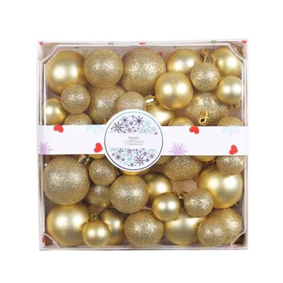 44 Pcs Christmas Balls Ornaments Shatterproof Plastic Baubles Xmas Tree Hanging Decoration for Holiday Party Wedding Decor