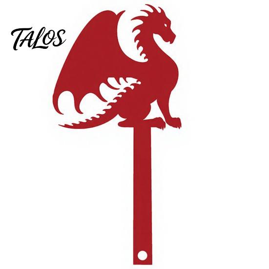 Запасной флажок для металлического почтового ящика Talos, Декоративный знак-кол с драконом, Украшение в форме крыла для украшения уличного почтового ящика