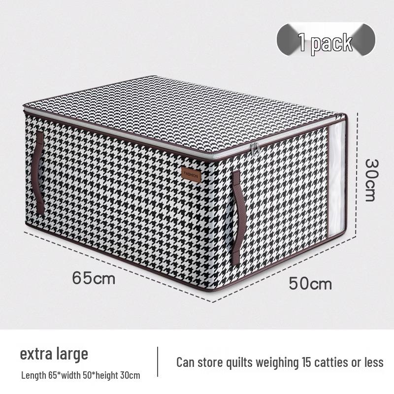 Большой прозрачный складной тканевый органайзер для гардероба - Корзина для хранения одеял и одежды повышенной вместимости