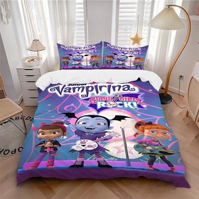Vampirina'S Gig Print 3Pcs Bedding Setduvet Cover With 2 Bedropillowcase Home Birthday Gift