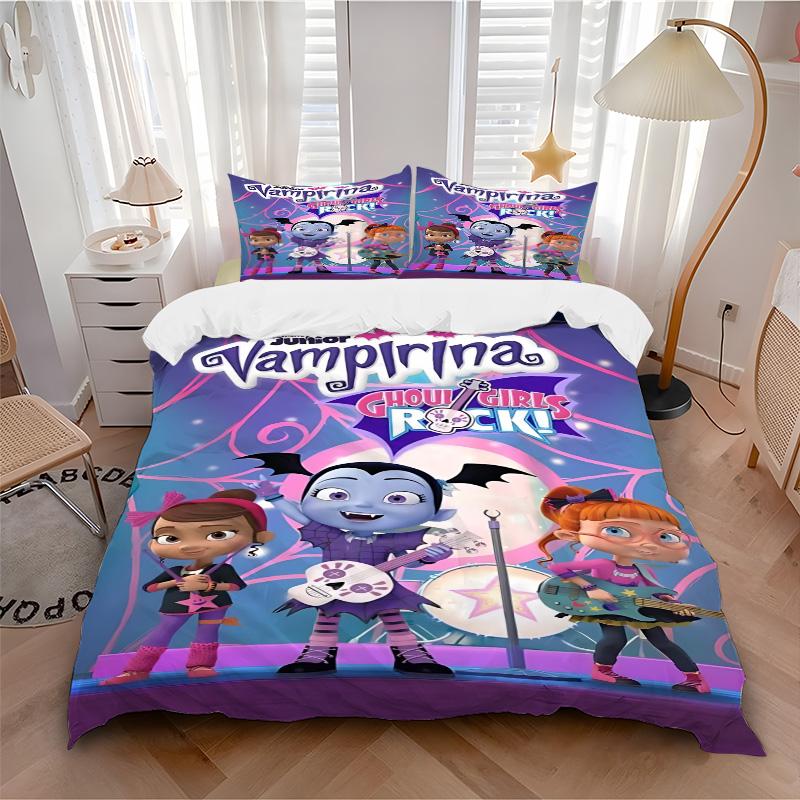 Vampirina'S Gig Print 3Pcs Bedding Setduvet Cover With 2 Bedropillowcase Home Birthday Gift