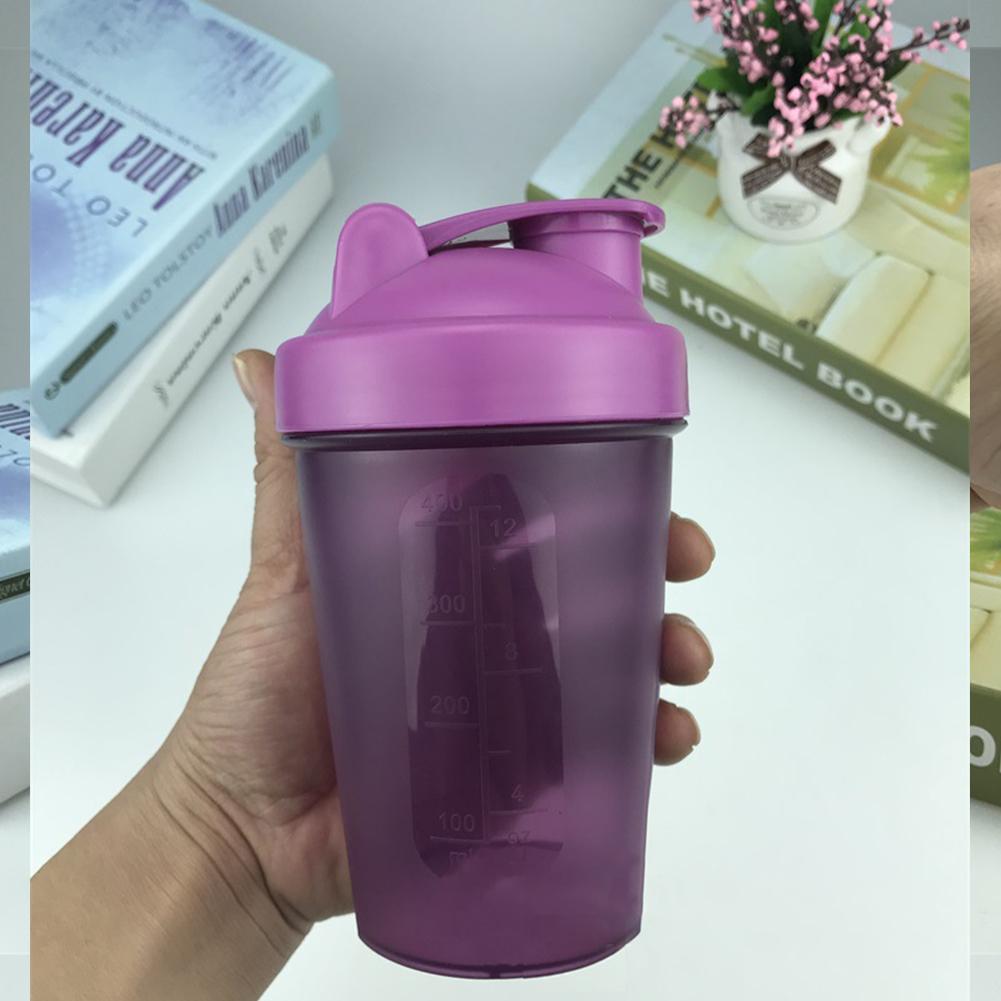 400ML Water Cup Sport Outdoor Bottle Cup Colorful Albumen Powder Stirring Cup Gift Kettle