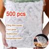 500/300/200/100 Disposable Food Cover Plastic Wrap Elastic Food Lids For Fruit Bowls Cups Caps Storage Kitchen Fresh Saver Shower Cap
