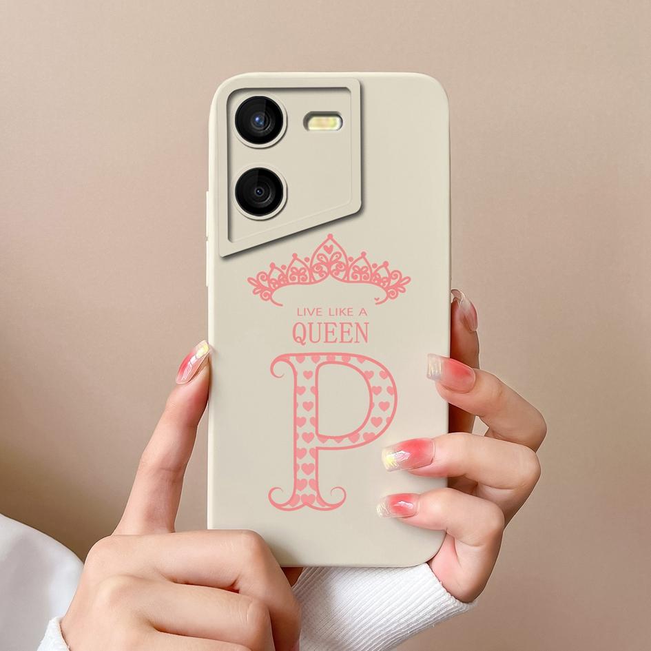 Чехол для телефона Tecno Spark 10 Pro 10C Pova 4 5 Pro Itel A60s P40 Plus S23 Plus, защитные чехлы с буквами и короной, матовые мягкие силиконовые бамперы