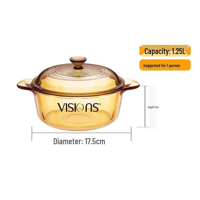 Corning Vision Glass Casserole Pot