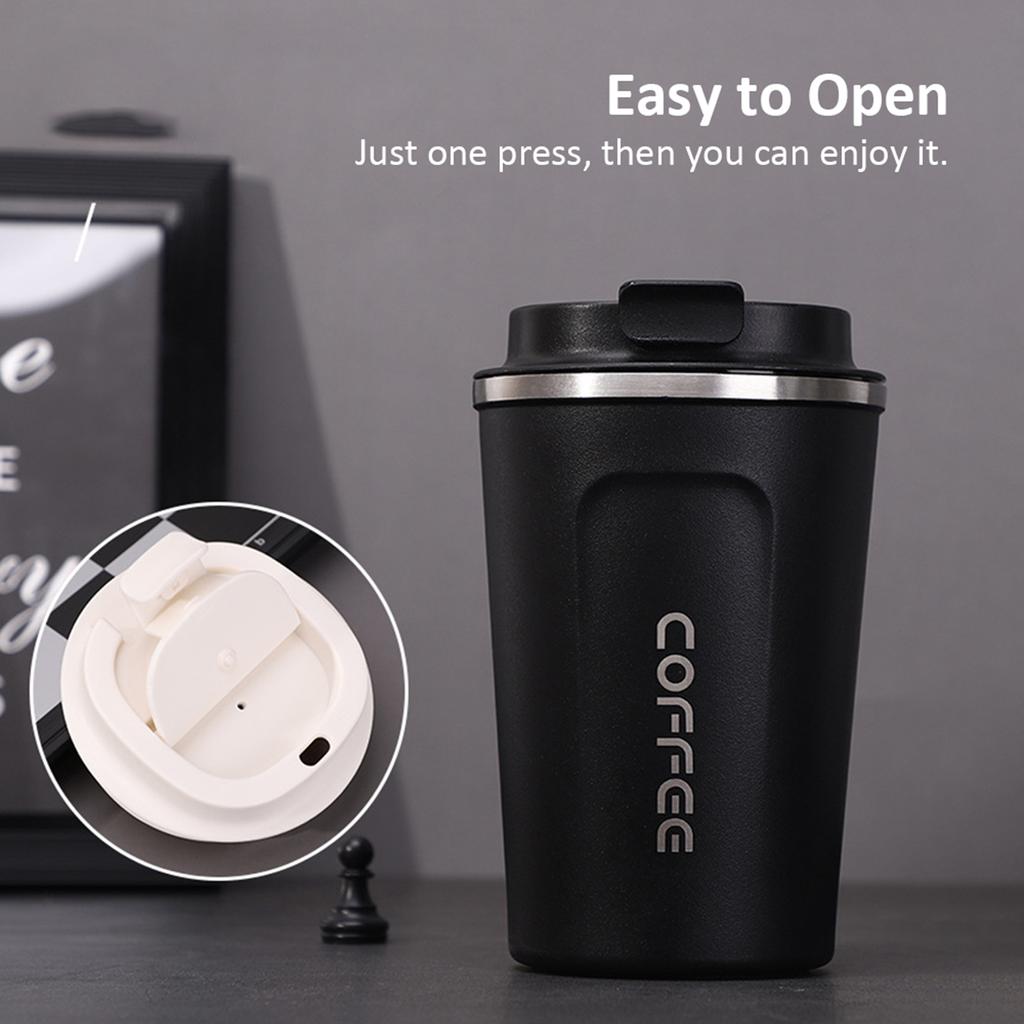 Stainless Steel Coffee Cup Leakproof Insulated Thermal Cup Car Portable Travel Coffee Mug