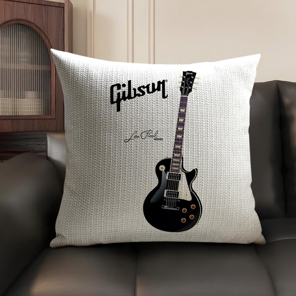 Fashion Brand G-Gibson Cushion Cover Summer Breathable Linen Organic Fabric Double-Sided Printing Sofa Pillow Case Home Decor