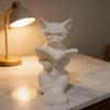 Статуэтки Кошек-Читателей, Скульптуры Котов-Ученых, В Очках, Полностью Погруженные в Книги, Элегантные Кошки, Подарки для Любителей Кошек