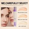 7,5 мл двухкомпонентный консилер с кисточкой-пуховкой для пудры, пятен от прыщей, темных кругов, полное покрытие, стойкий натуральный водостойкий увлажняющий макияж для лица