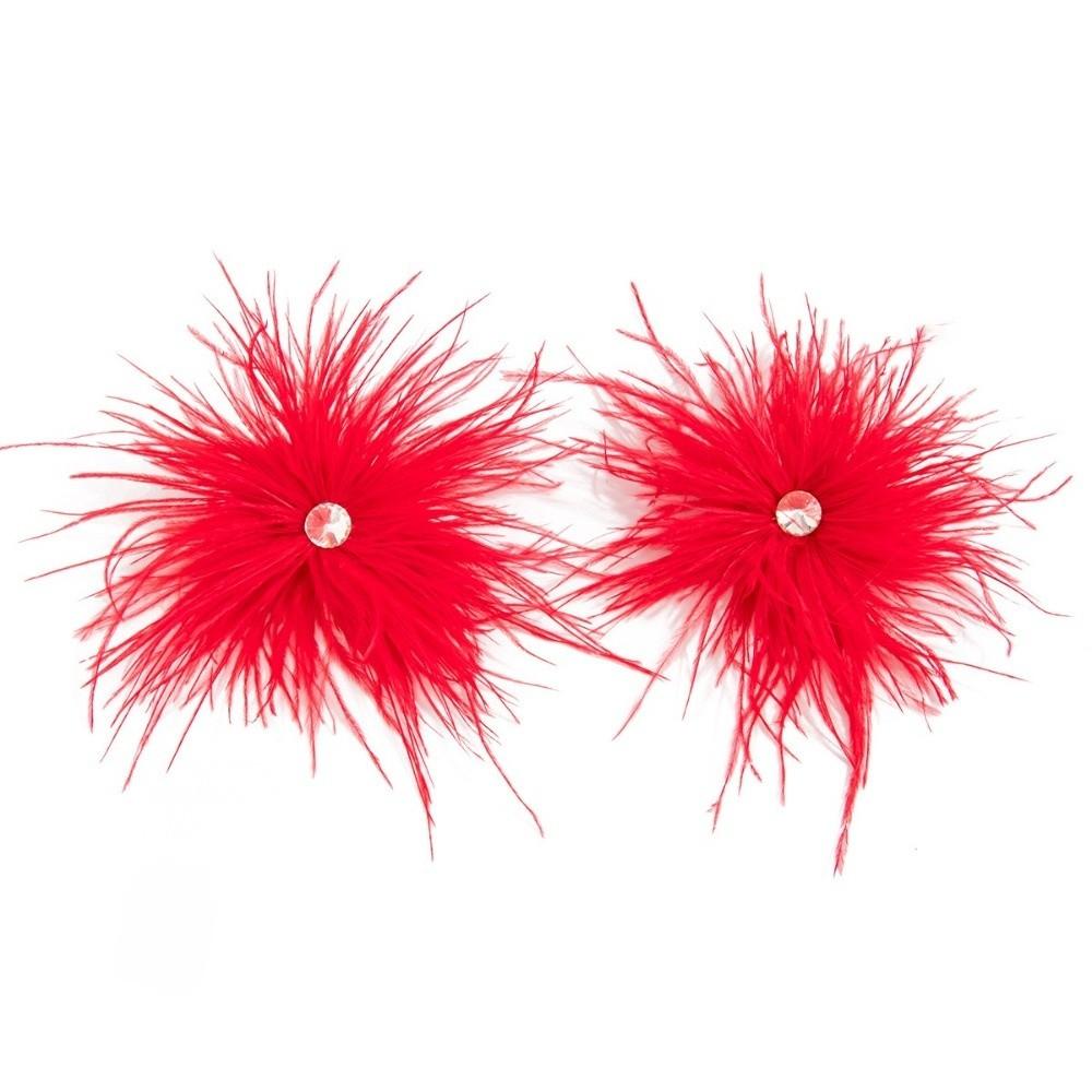Multi-color Feather Feather Earrings Exaggerated Style Boho Drop Earrings Light Luxury Look
