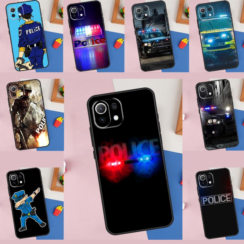 Police Case For Xiaomi 11T 12T 13T 14T Pro 13 14 15 Ultra POCO X7 Pro X3 X5 X6 F5 F6 M6 Pro Cover