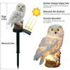 Водонепроницаемые солнечные садовые светодиодные фонари в виде совы Stonego Garden Outdoor Pathway Lights