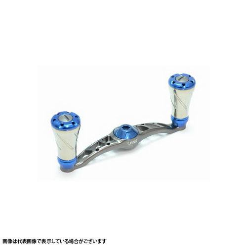 Мегатехнологии (ЛИВР) FullComp кривошип(Для правостороннего намотки) Для Shimano 90(Ганметаллик P + Синий G)