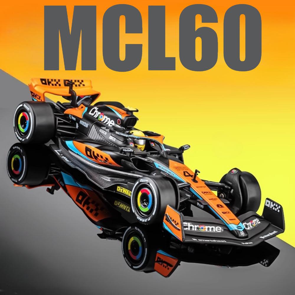1:24 Scale Mclaren F1 MCL60 Racing Car Model Toy Free Wheeling Sports Cars Exquisite Floral Vehicle Models Kids Gifts Collection