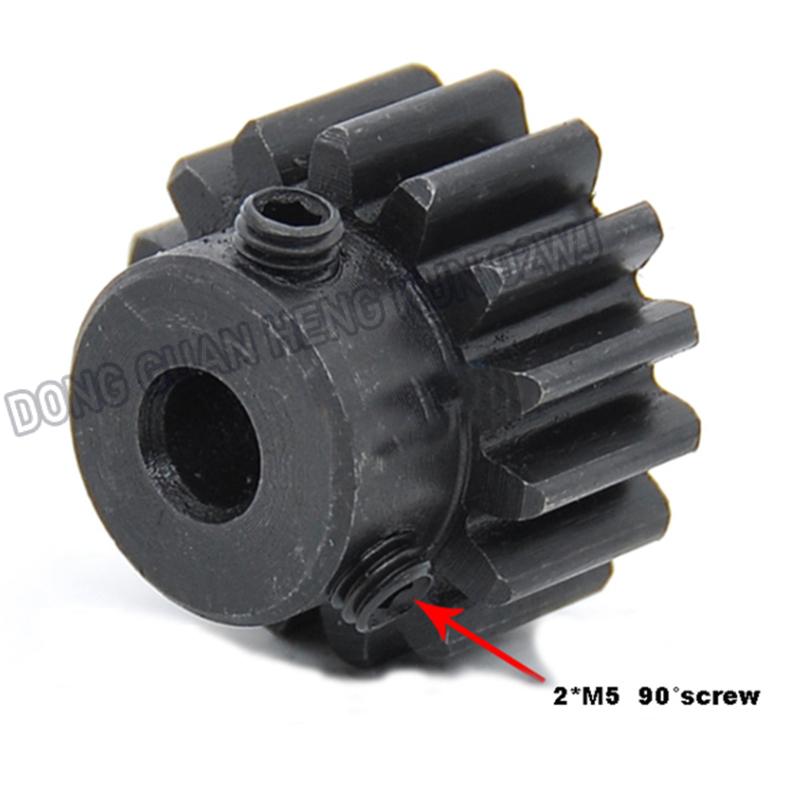 High Precision Hardened 45# Steel Spur Gear 1.5M 30T-80T, Bore 5-20mm, for Industrial Automation, Robotics, CNC Machinery