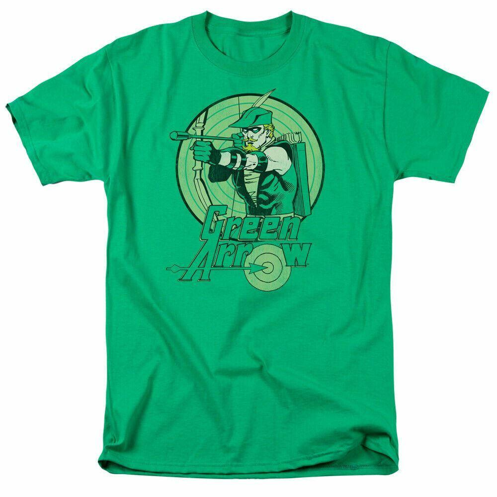 Green Arrow Green Arrow T Shirt Mens Licensed DC Comic Tee Kelly Green