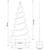 Metal Christmas Tree with Stand KUOPIO 180 cm Steel Gold