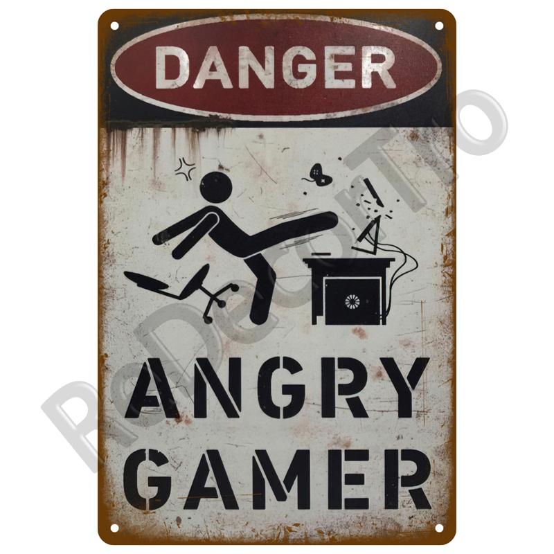 Metal Sign Decorative Wall Plate Art Beware Plaque Metal Vintage Decor Accessories Warning Danger Tin Sign Poster Caution Beware