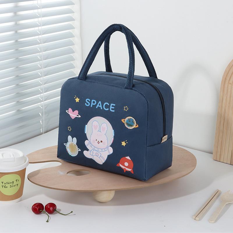 Новая мультяшная сумка для ланча Модная портативная сумка-холодильник Изолированный пакет со льдом Большая вместимость Сумка для бенто