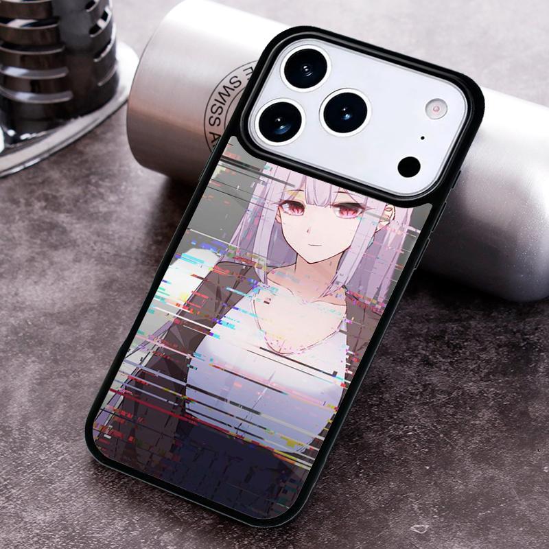 Милая Девочка Глитч Анимация Чехол для Телефона Для iPhone 17 16 15 14 13 12 11 Pro Max Plus 17Air Мягкий Силиконовый Чехол