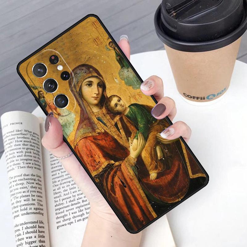 Непорочное Зачатие Дева Мария Иисус чехол для телефона Обложка Для Samsung Galaxy S24 S25 Ultra S21 S22 S10E 10 Plus Note 20 FE S23