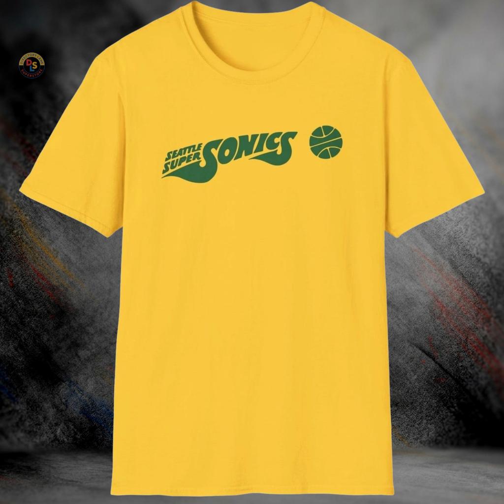 Seattle SuperSonics Defunct Retro Basketball T-Shirt | Softstyle Tee Unisex T-Shirt